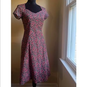 Morbid Threads Rockabilly Cherry Dress Sz S
